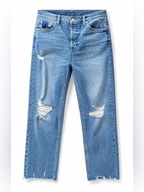 Joe's Jeans light blue mid-rise slim boyfriend denim
